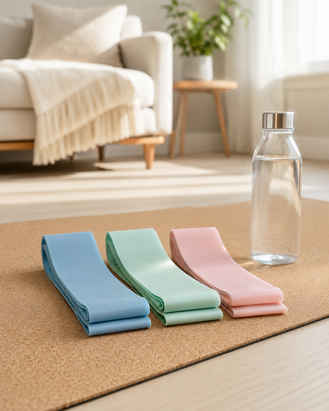 Bandes élastiques de résistance pour exercices doux adaptés aux seniors