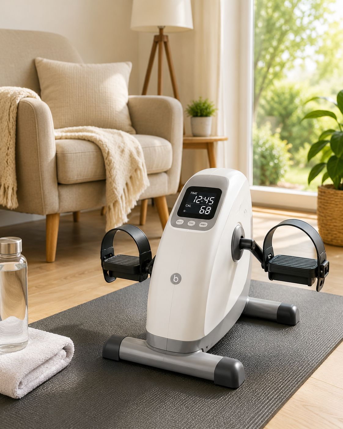 Pédalier d'appartement pour faire une activité physique douce après 60 ans