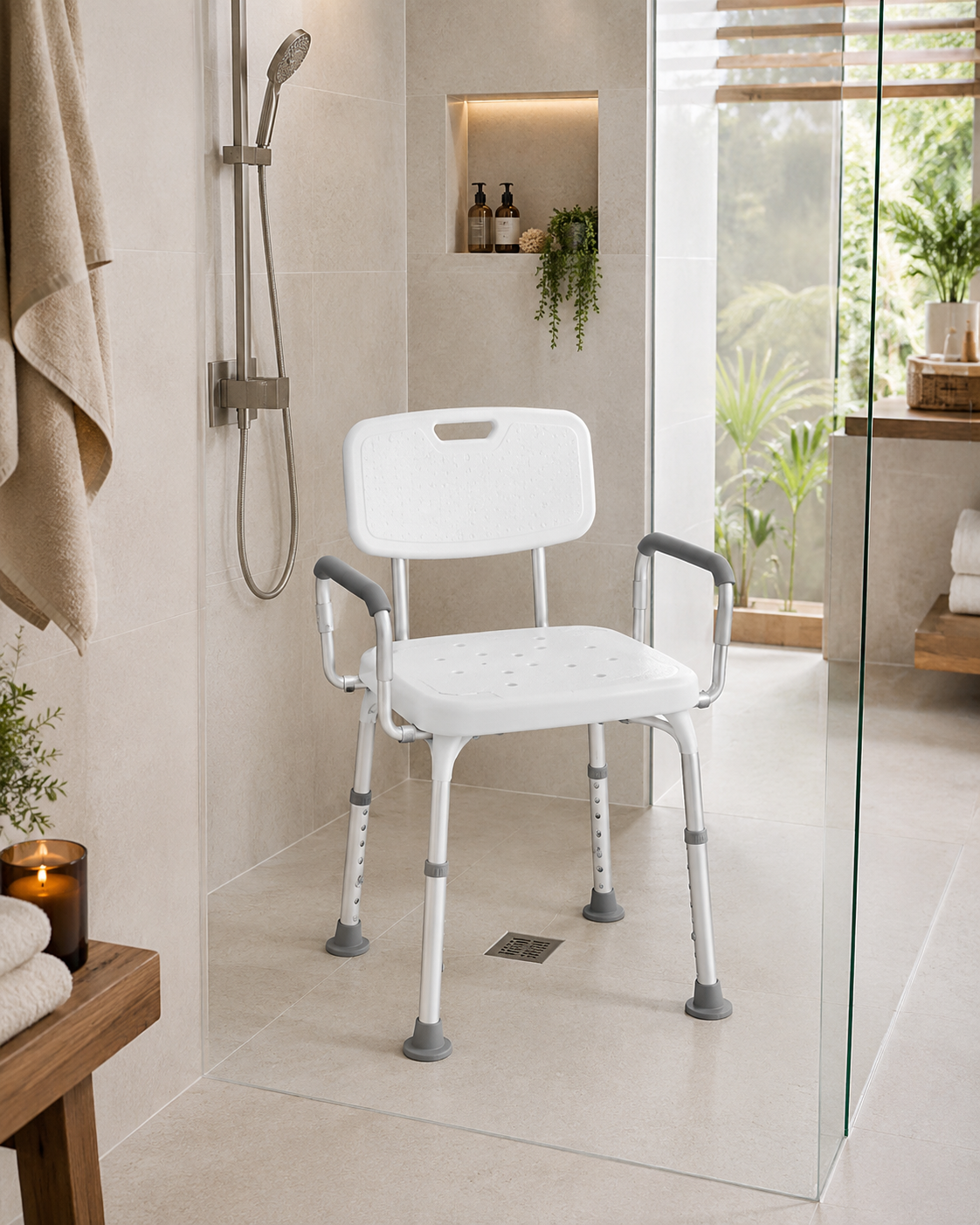 Siège de douche pour améliorer la sécurité et le confort dans la salle de bain